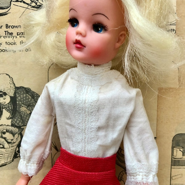 Vintage Pedigree Fun Time Sindy 1973, Chubby Leg 3055X O. D Made In Hong Kong