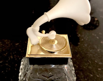 Vintage 1970s Novelty Gramophone Scent Bottle By Avon,