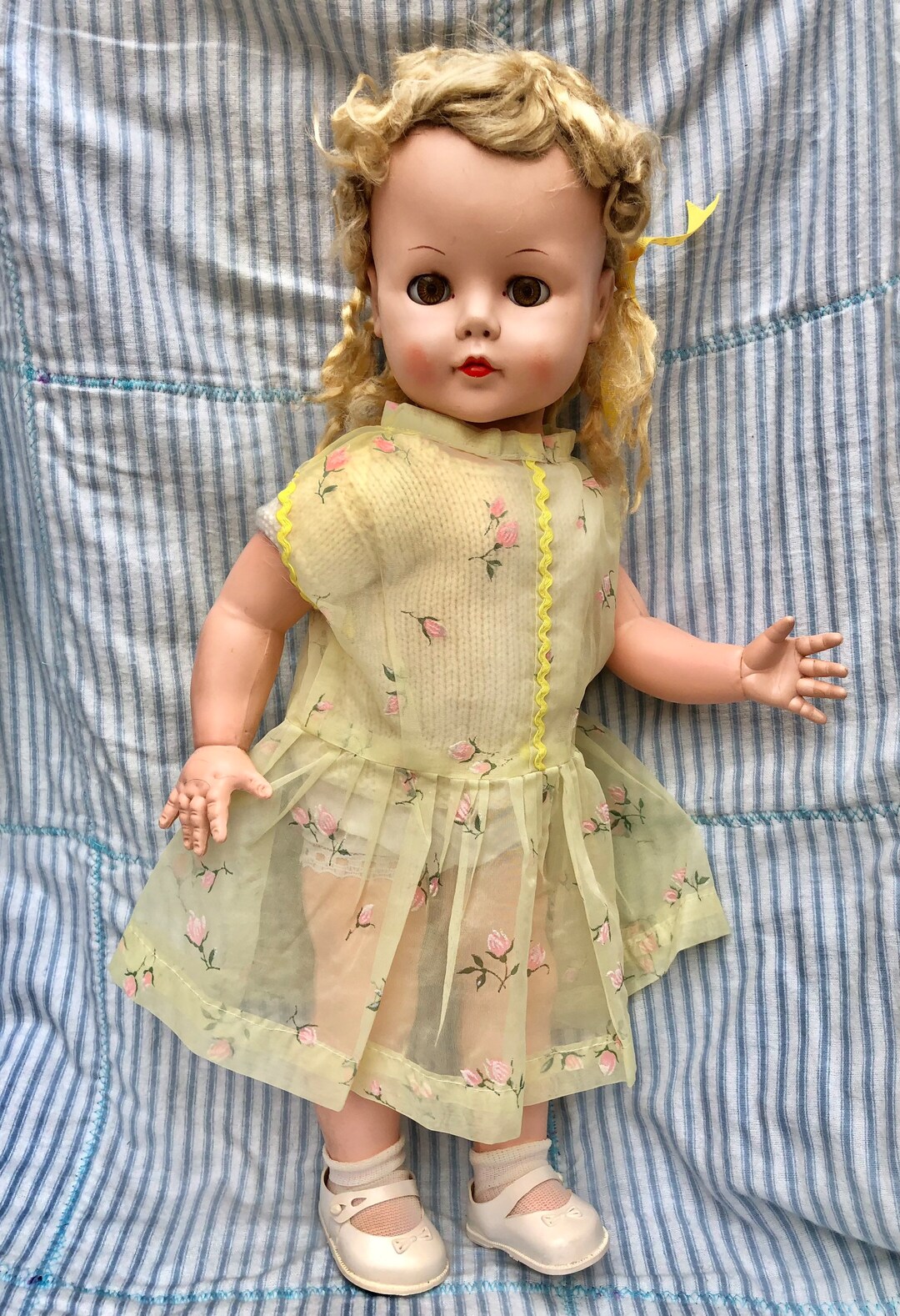 1950s Hard Plastic Roddy Doll Walker Doll 21 Inches High Etsy