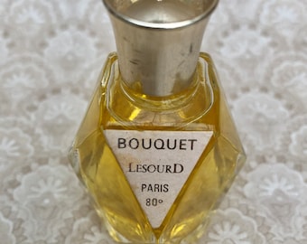 Vintage French Perfume, Full 10 ML Bottle, Parfume Bouquet Lesourd Paris. U.K Only.