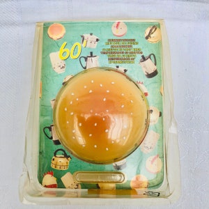 Vintage Novelty Hamburger, 55 Minute Food Timer, Cute Graphics, Original Packaging, Please Read Description.