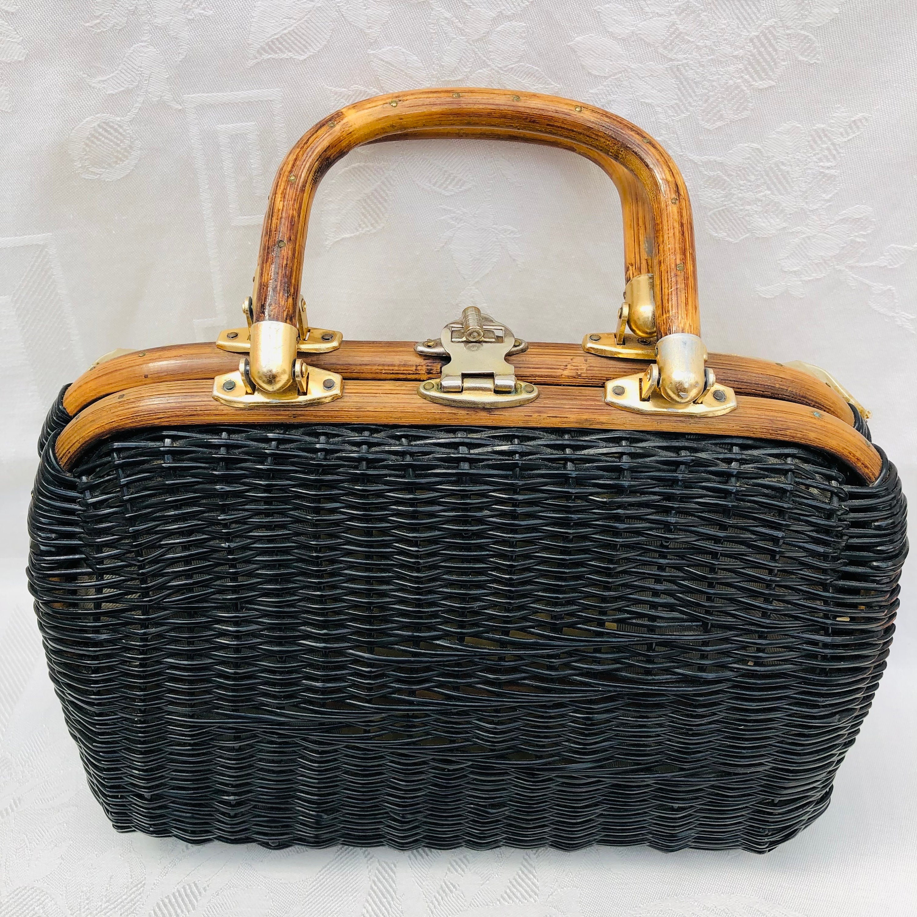 ファッションなデザイン Original 1950s Shell Handled Top Atlas, by Charming Princess バッグ