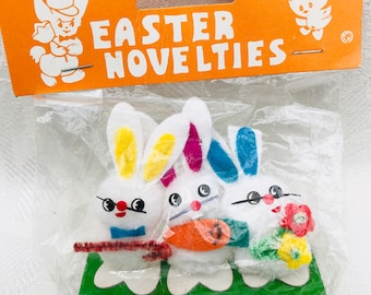 Decoración vintage de vacaciones de Pascua, nueva en embalaje.