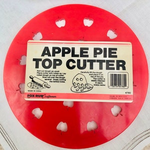 Vintage American, Apple Pie Top Cutter z oryginalną etykietą, oryginał z lat 80.