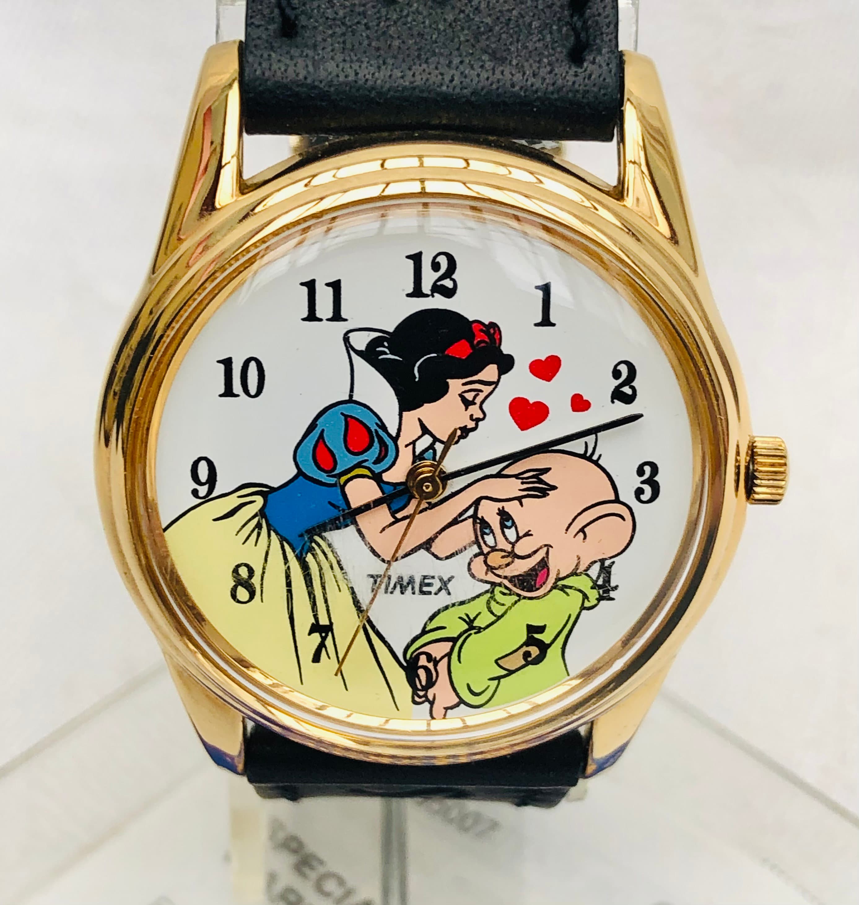 Vintage Timex Disney Snow White & Dopey Watch, Working Condition