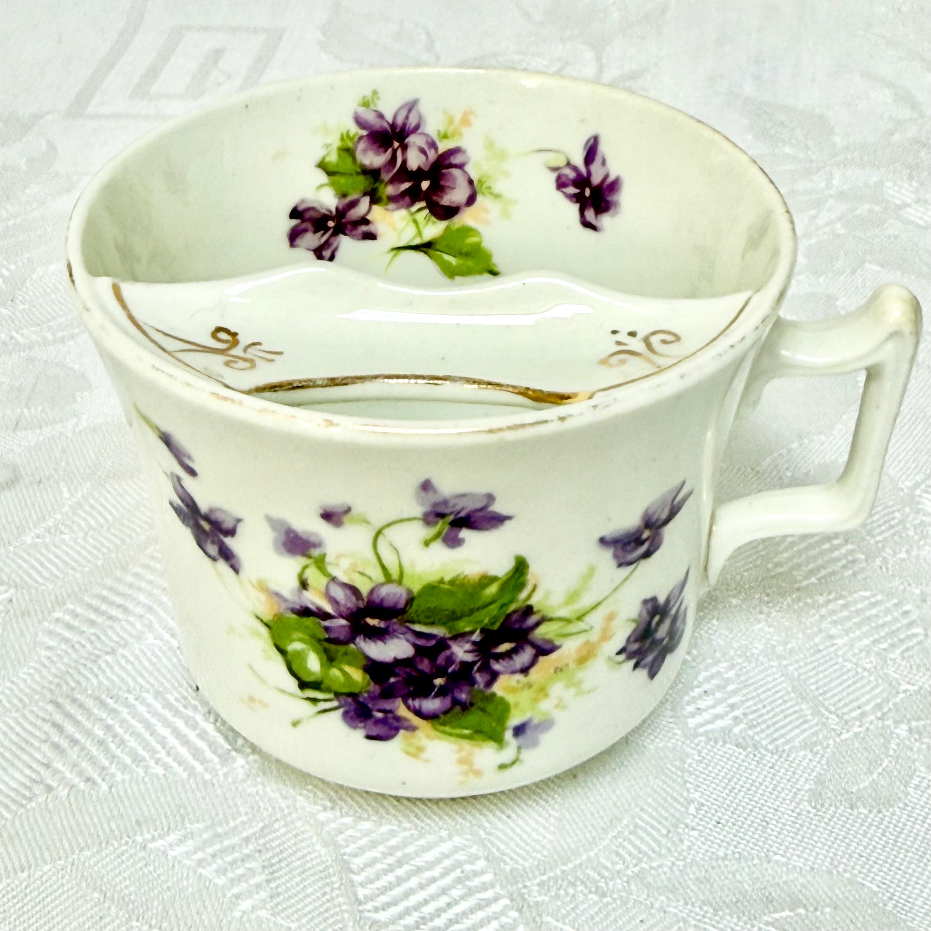 Antique cup with violets - Etsy 日本