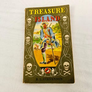 Vintage 1953, Puffin Paperback Copy Of Treasure Island By R. L. Stevenson.