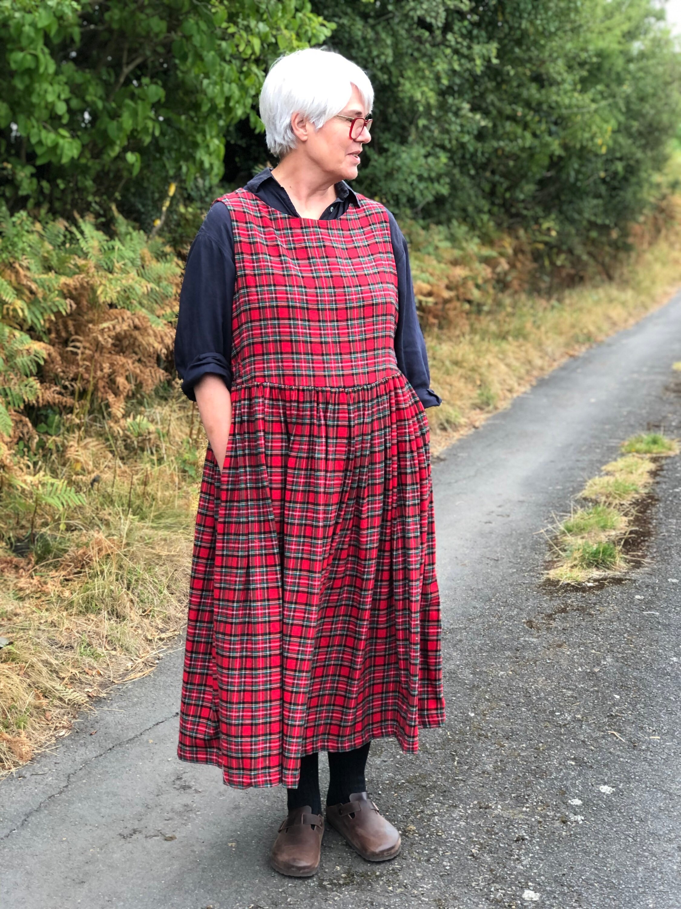 Tartan Pinafore Plus Etsy UK