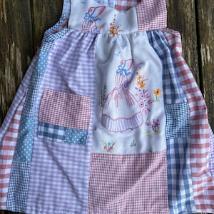 Patchwork child’s pinafore
