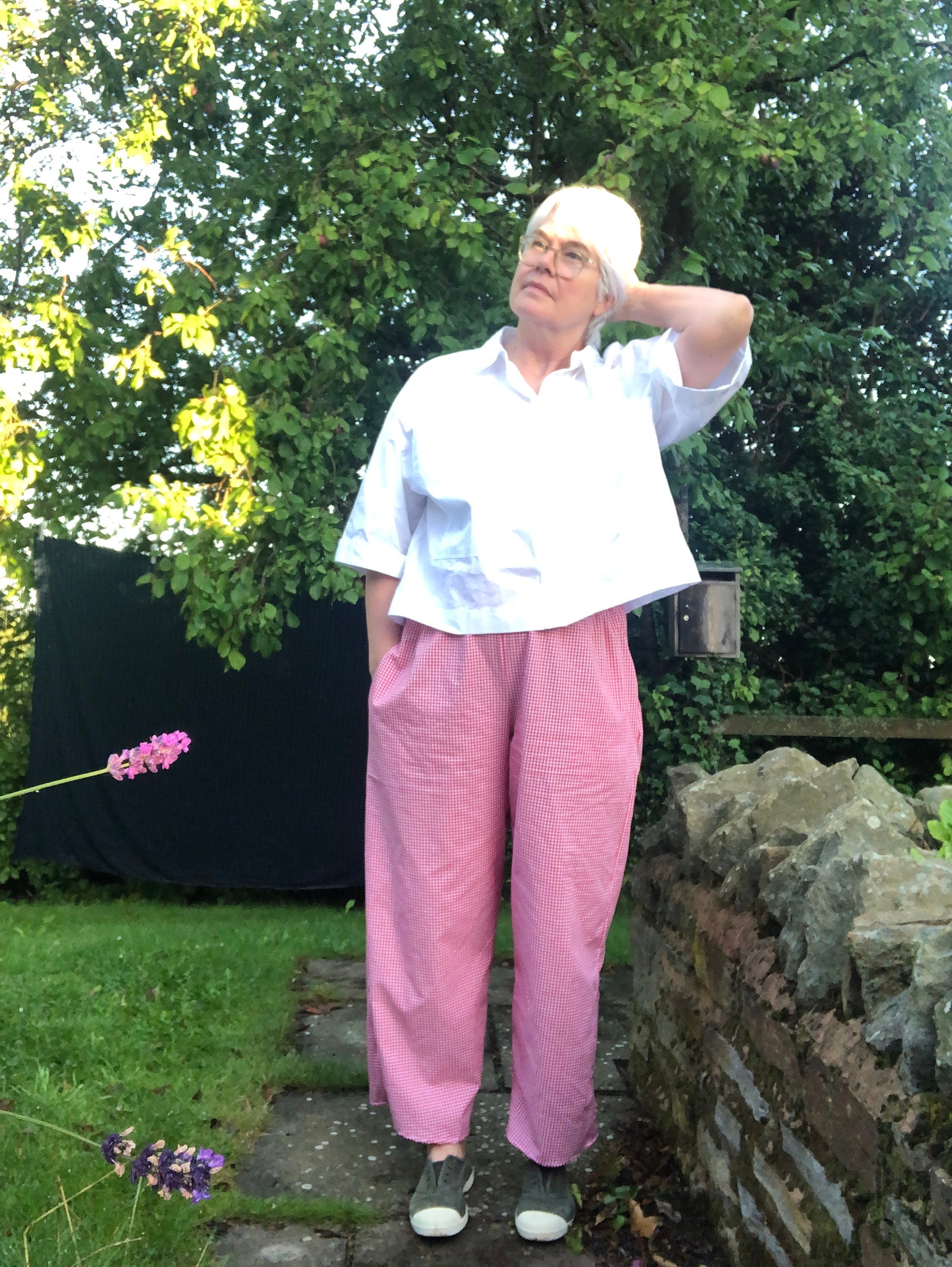 Luca Pant Red Gingham main image 0