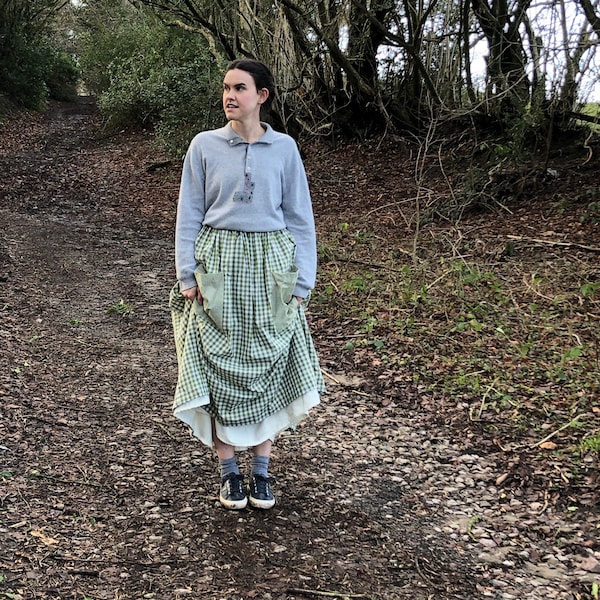 kitri green gingham dress