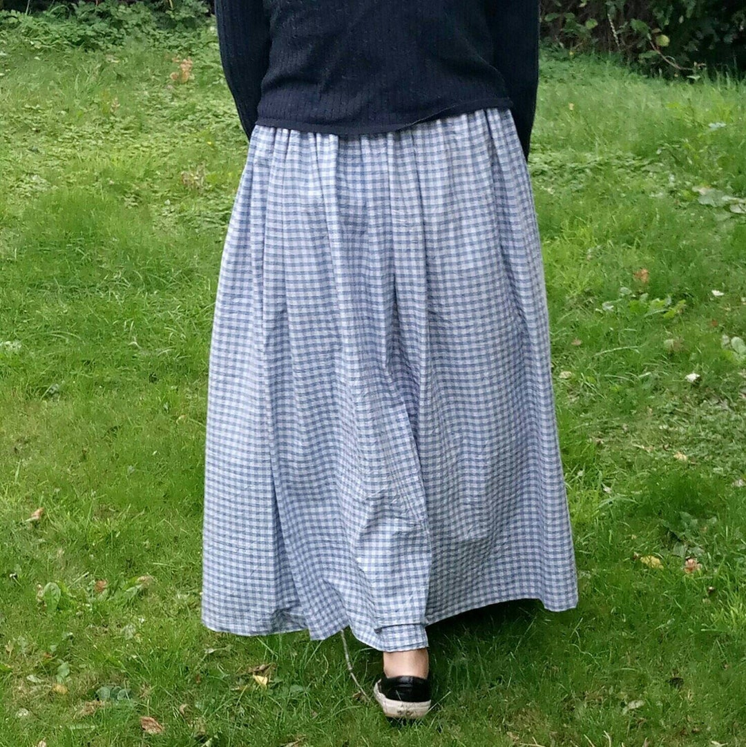 Katrinaskirt baby blue gingham skirt