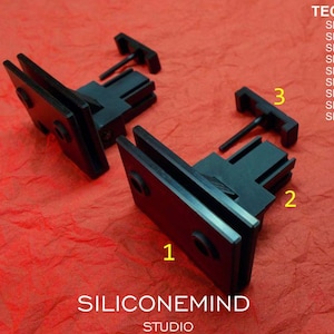 Hinges (x2) for Technics sl-bd1, sl-bd2, sl-bd3, sl-bd10, sl-bd20, sl-bd21, +...