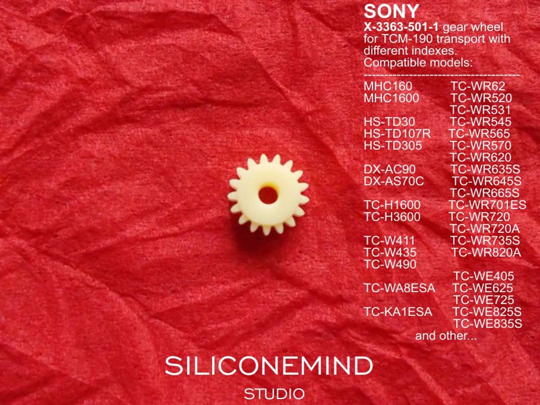 SONY X-3363-501-1 Replacement Gear for TCM-190 Transport. Not