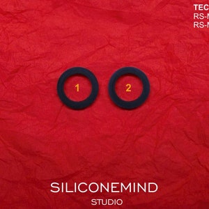Set of 2pcs idler tires for Technics RS-M230, RS-M250 tape decks.