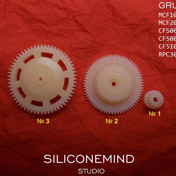 Full set of gears for Grundig MCF100, MCF200, CF5000, CF5000-2, CF5100.