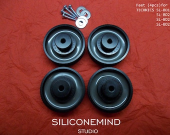 Replacement feet (4pcs) for Technics sl-bd1, sl-bd2, sl-bd20, sl-bd22