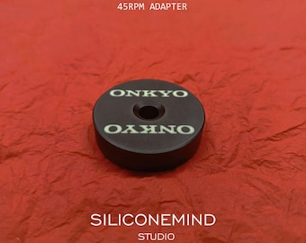 45 RPM vinyl record adapter (x1pc) for 7" single vinyl records [marked Onkyo]