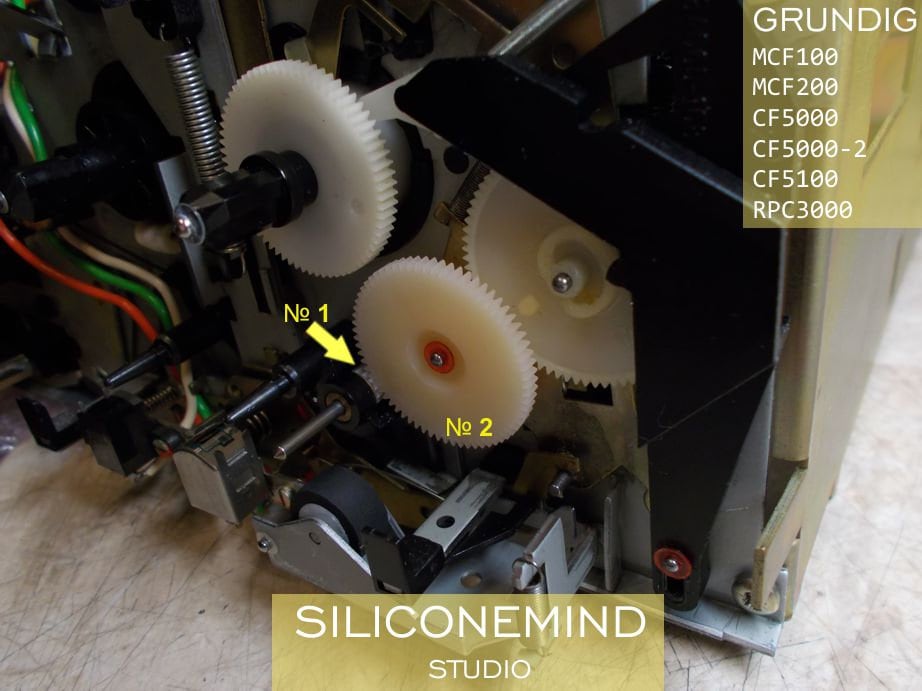 Firenze Careggi Kit Di Riparazione Cinghia E Ingranaggi Per Sintonizzatore Grundig CF 5000, CF 5000-2, CF 5100 - Colore Rosso Kit Manutenzione Registratore Grundig - Foto 12