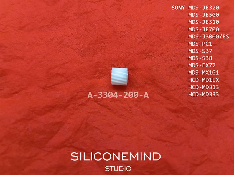 Engranaje de transmisión para Sony mds-je320, mds-je500, mds-je510, mds-je700, mds-pc1, mds-s37, mds-ex77, mds-mx101, hcd-md1ex, hcd-md1dx, sm# A-3304-200-A imagen 2