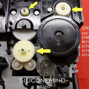 Engranajes (3 piezas) para Grundig CF40, MCF400, SCF6000, SCF6100, SCF6200 imagen 5