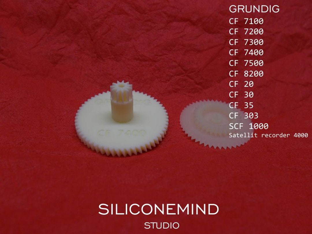 Set Kit Riparazione Ingranaggi - 2 Pz Per Grundig CF20 CF30 CF7400 CF7500 - Italia - Foto 6