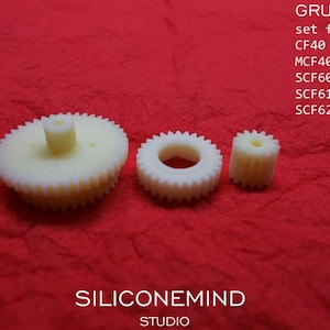 Engranajes (3 piezas) para Grundig CF40, MCF400, SCF6000, SCF6100, SCF6200 imagen 2