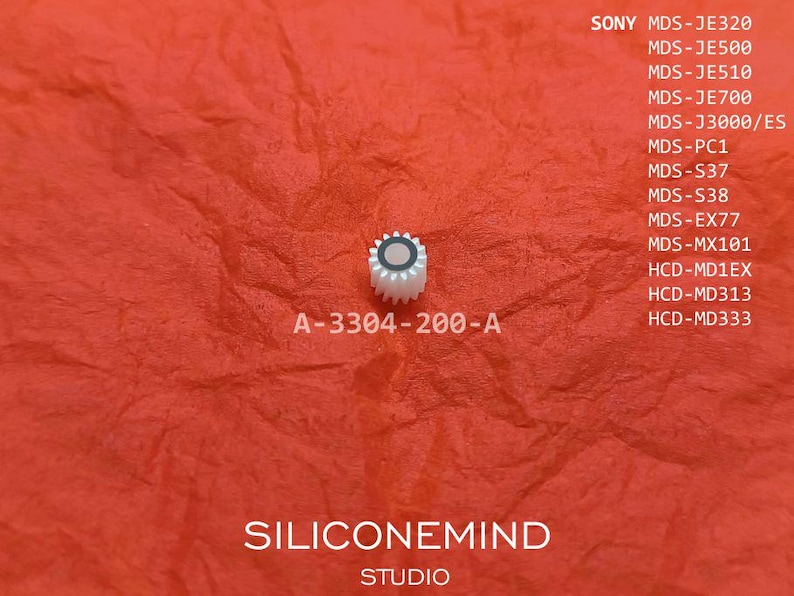 Engranaje de transmisión para Sony mds-je320, mds-je500, mds-je510, mds-je700, mds-pc1, mds-s37, mds-ex77, mds-mx101, hcd-md1ex, hcd-md1dx, sm# A-3304-200-A imagen 1