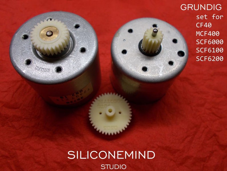 Engranajes (3 piezas) para Grundig CF40, MCF400, SCF6000, SCF6100, SCF6200 imagen 4