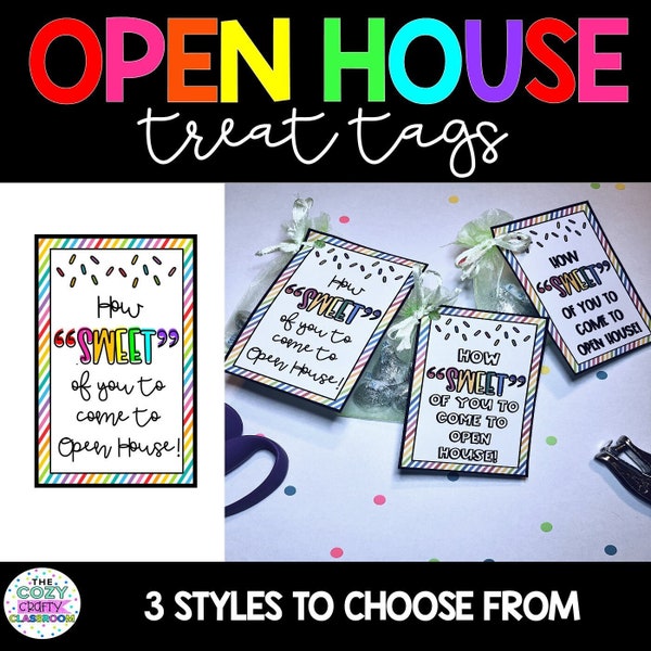 Open House Treat Tags