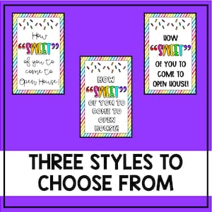 Open House Treat Tags - Etsy
