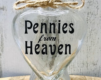 Pennies From Heaven Mason Jar Quart Mason Jar | Etsy