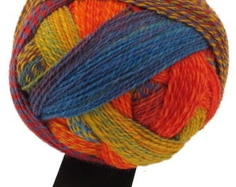 Schoppel zauberball Crazy 4ply/Sock Yarn biodegradable shade 1702 Little Fox ideal for knitting and crocheting