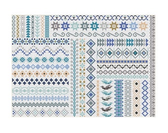 CROSS STITCH KIT Evenweave Version Lerryn Sampler by Riverdrift House