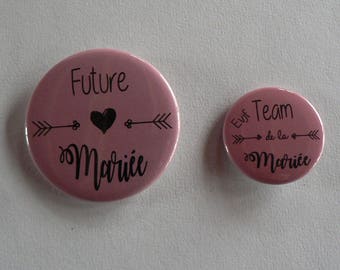 Kit Badges EVJF  Bohême  Mariage.