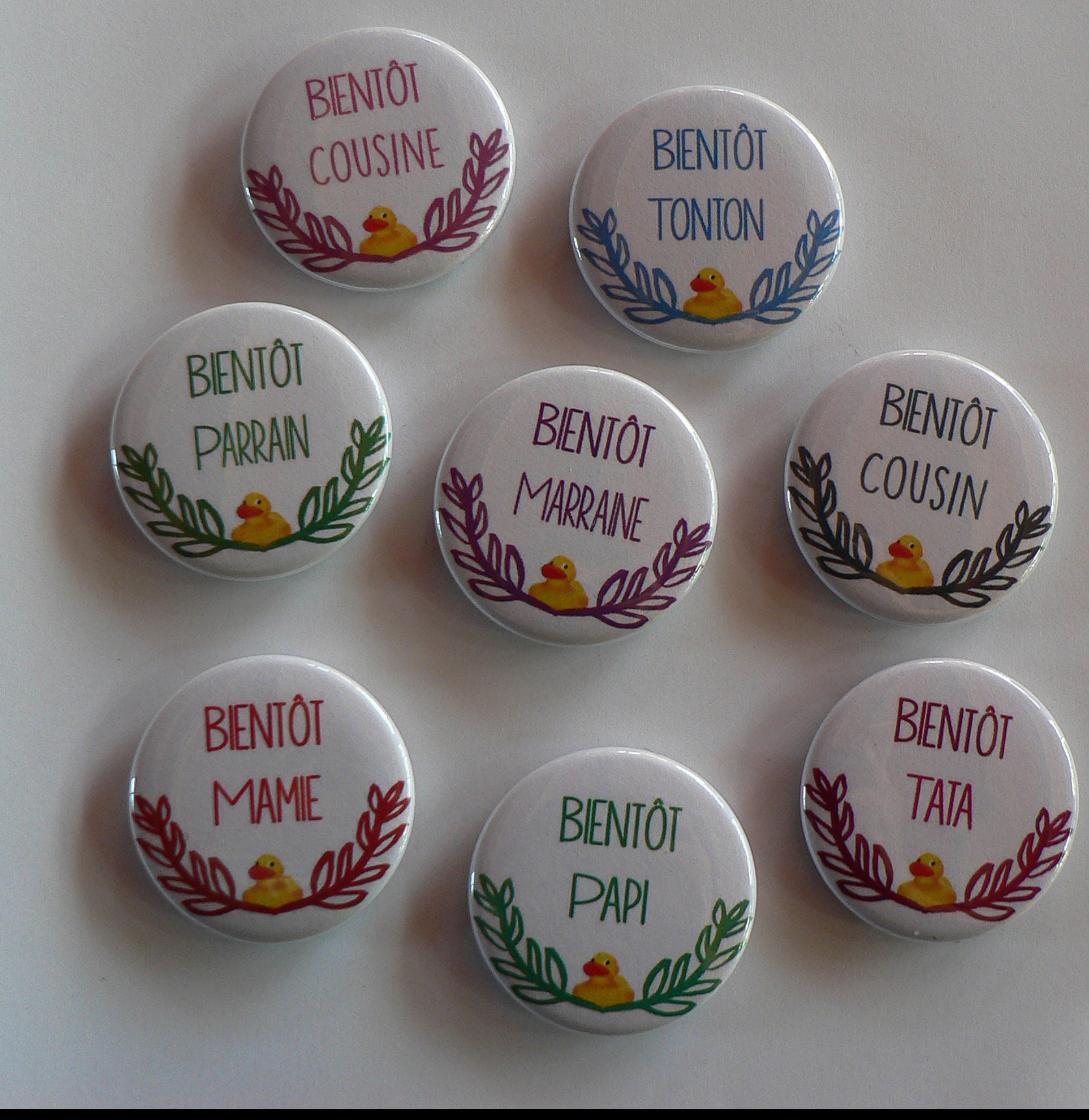 Badge Ou Magnet 38mm Annonce Grossesse Bientot Mamie Etsy