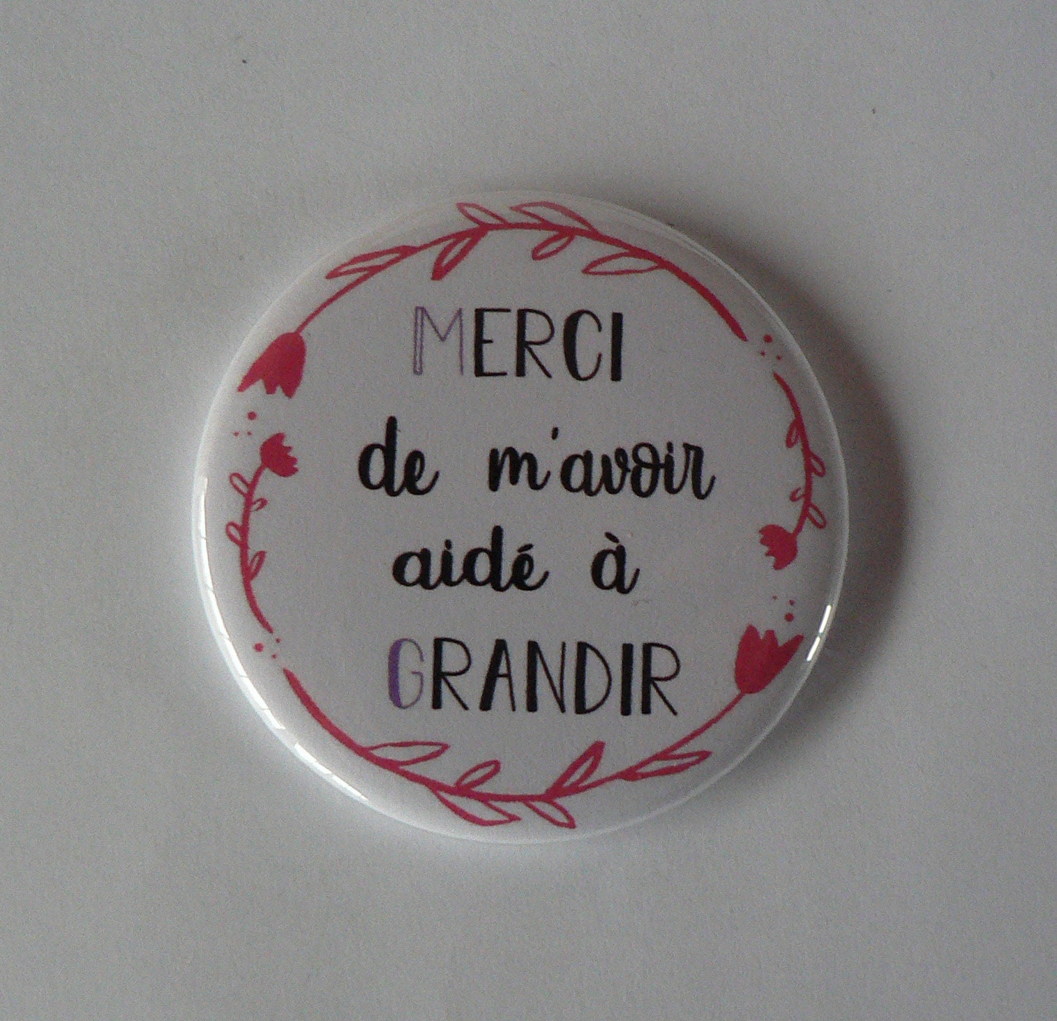 Merci de M'avoir Aidé à Grandir. Cadeau Nounou, Crèche.