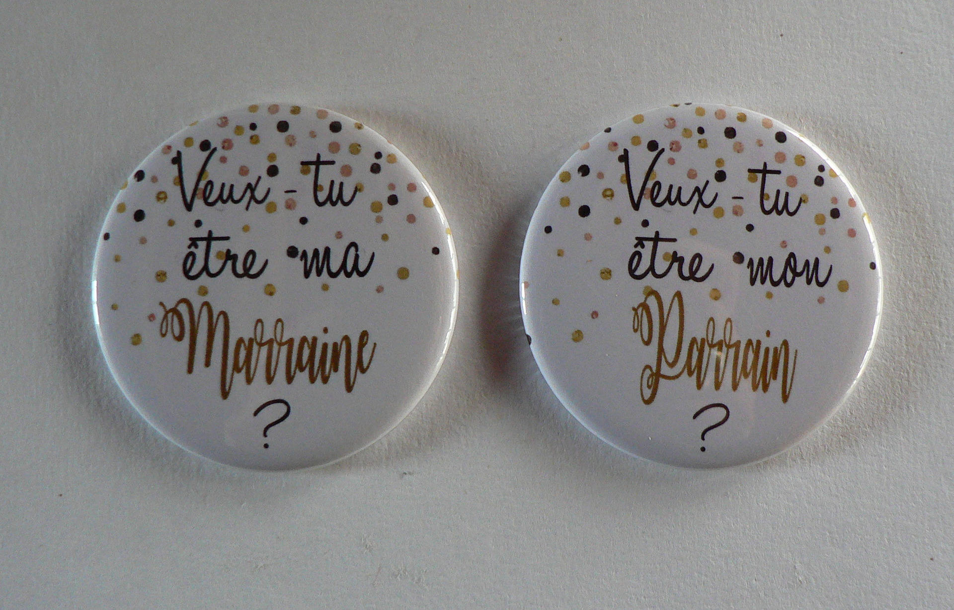 Demande Parrain Marraine Veux-Tu Être Mon/Ma Confettis.