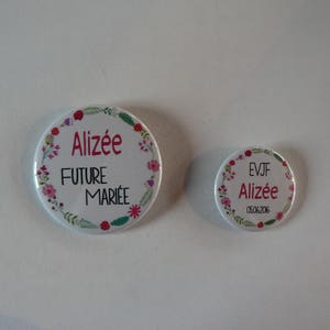 Kit Badges EVJF personalized wedding Country crown. image 1