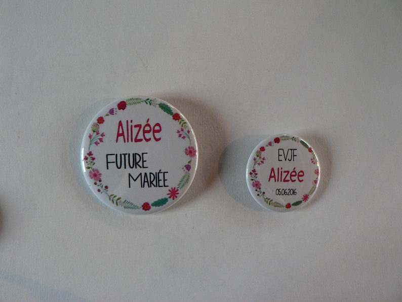 Kit Badges EVJF personalized wedding Country crown. image 1