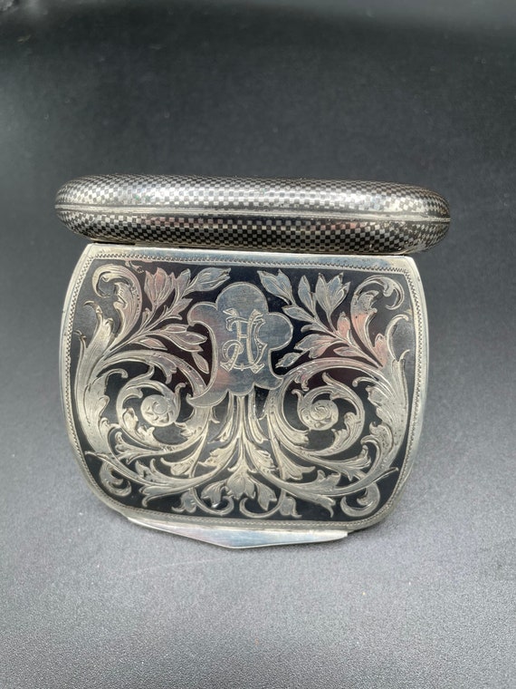 Antique Niello, niello case, late 19th century, 9… - image 3