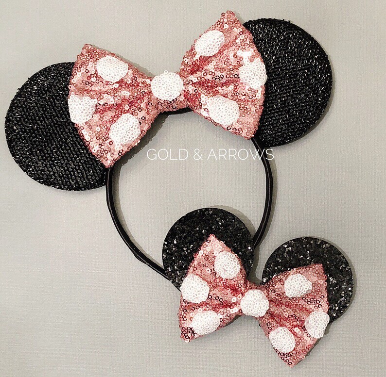 Red Mickey Headband Mickey Mouse Pink polka Dot Mickey Ears Red Mickey Mouse Ears Red Mickey Mouse Birthday Red Minnie Mouse Ears Red