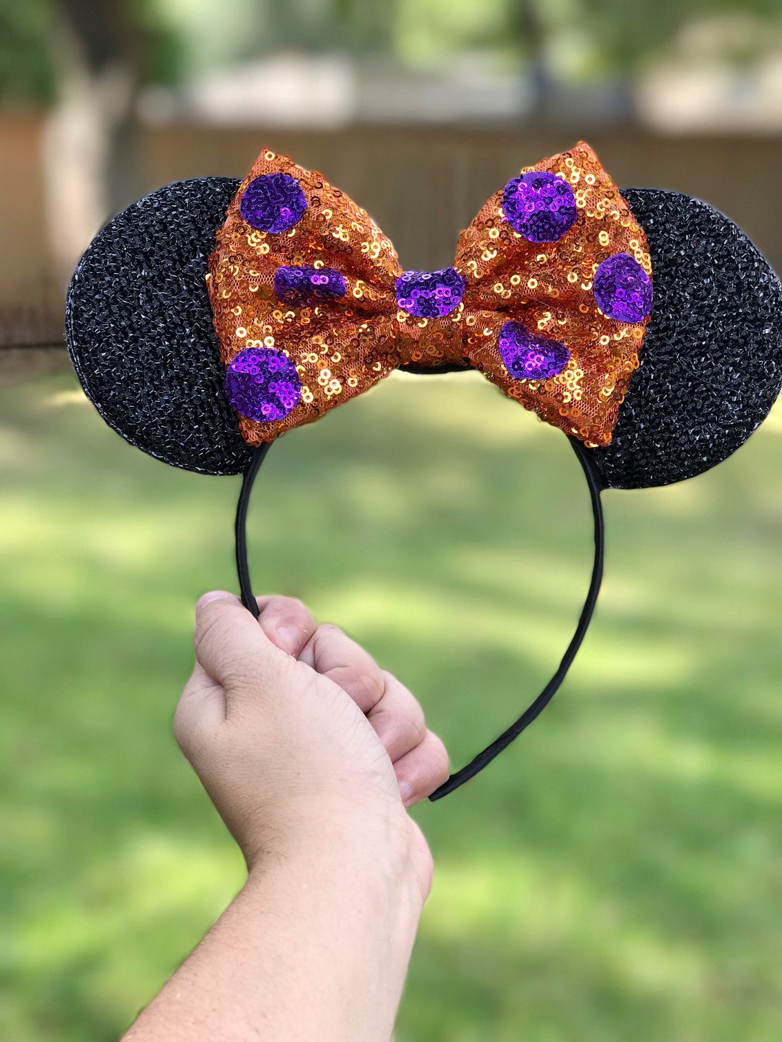 Halloween Mickey Ears Halloween Minnie Mouse Headband Etsy