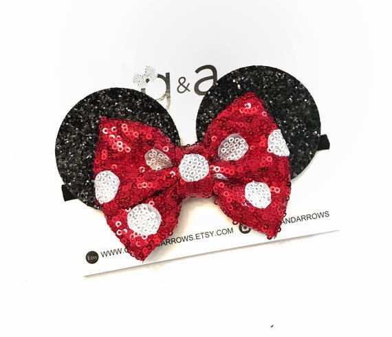 Minnie Ears Bow, Mouse Ears Headband, Minnie Headband, Mouse  display picture 3