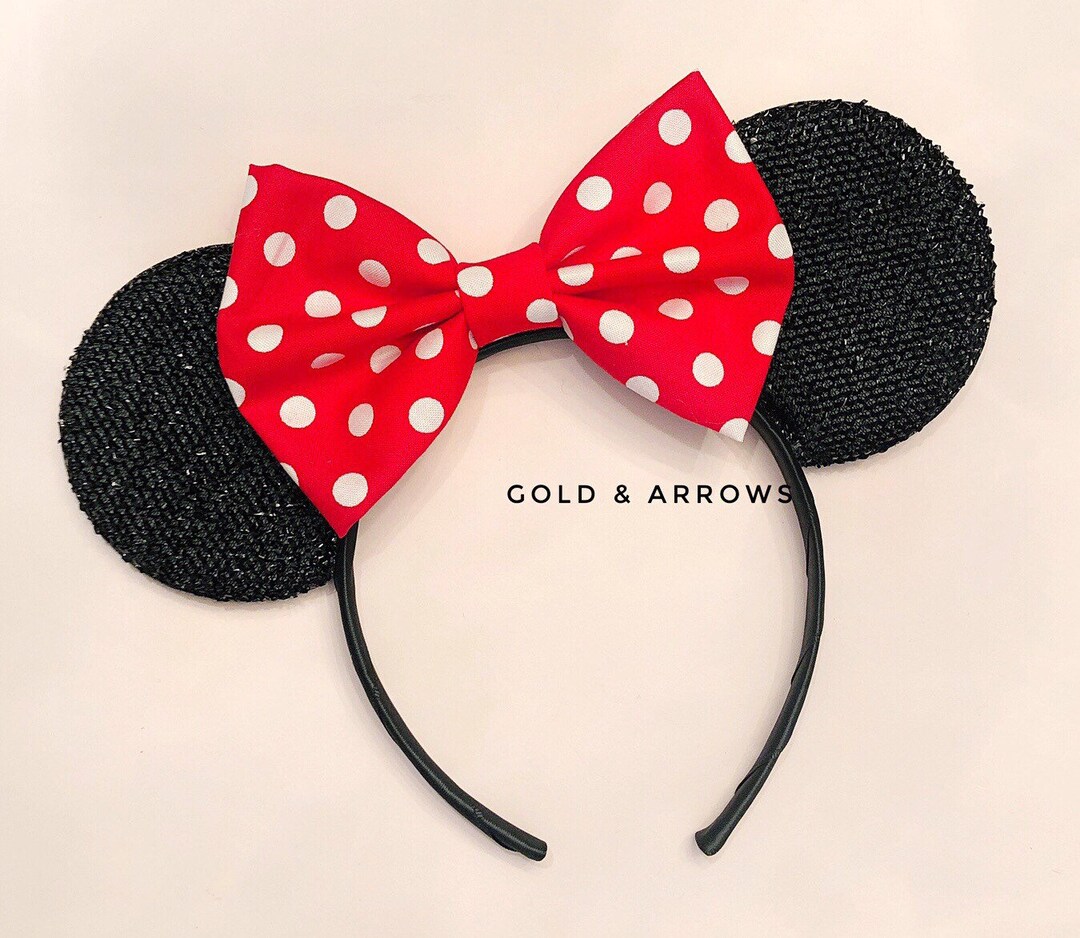 Red Classic Polka Dot Mickey Headband, Minnie Red Polka Dot  display picture 3