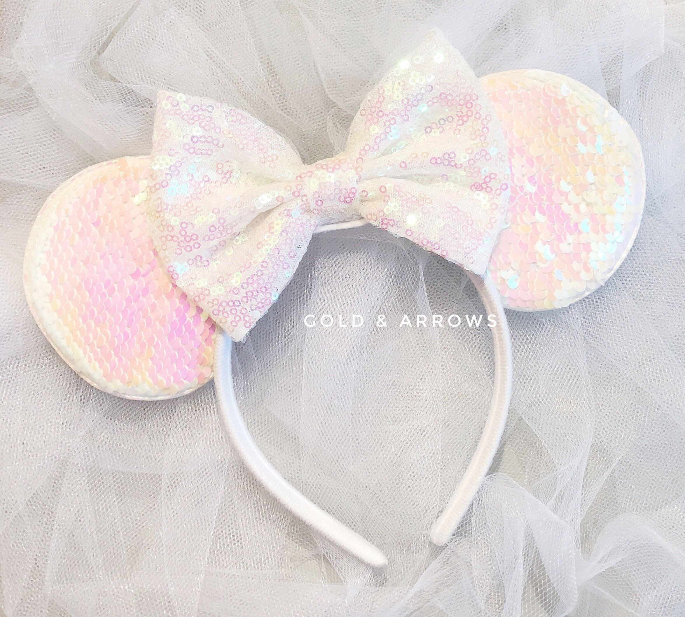 LV DESIGN BLUE Mickey Mouse Bow Girl Minnie Ears Disney Parks Headband