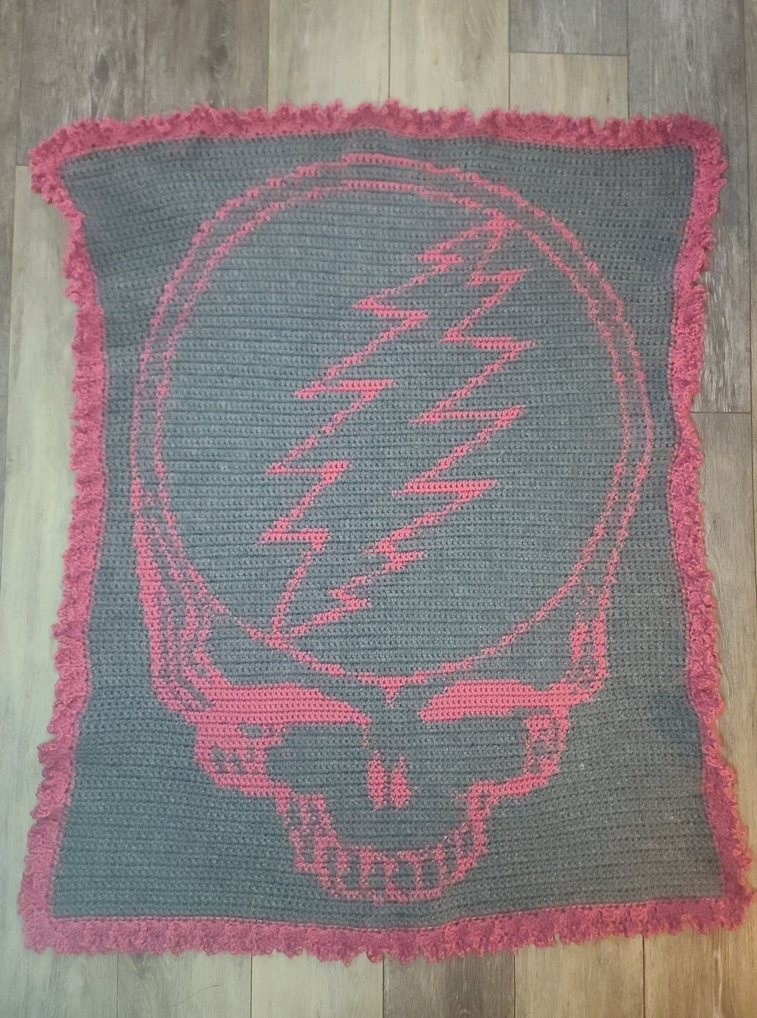 15 Grateful Dead Crochet Patterns for Bears, Blankets, Hoods, and Handmade Gifts 8 Grateful Crib Blanket Crochet Pattern