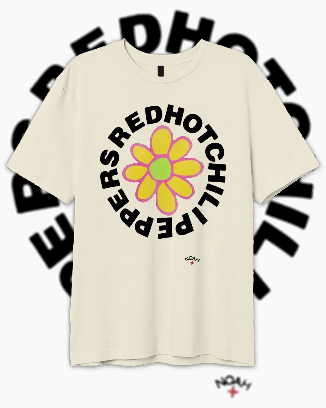 Noah x RHCP Flower Shirt, Noah x RHCP Shirt, Red Hot Chili Peppers x Noah Shirt