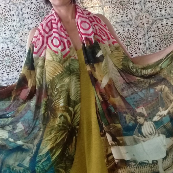 Large silk scarf *Morocco #2*