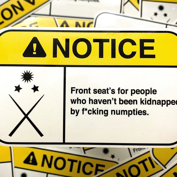 Numpties Sticker (Carry On inspired)